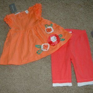 First Impressions Outfit Baby Girl 24M Flower Set Size 24 Months 3-6 mos NWT NEW